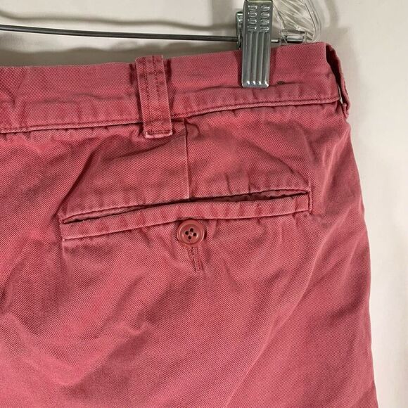 J. Crew Stanton Shorts Men's 34 Solid Red Chino 9" Inseam 100% Cotton - Picture 7 of 7
